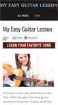 Mobile Screenshot of myeasyguitarlesson.com