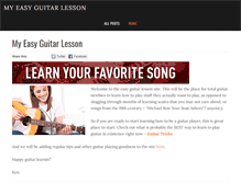 Tablet Screenshot of myeasyguitarlesson.com